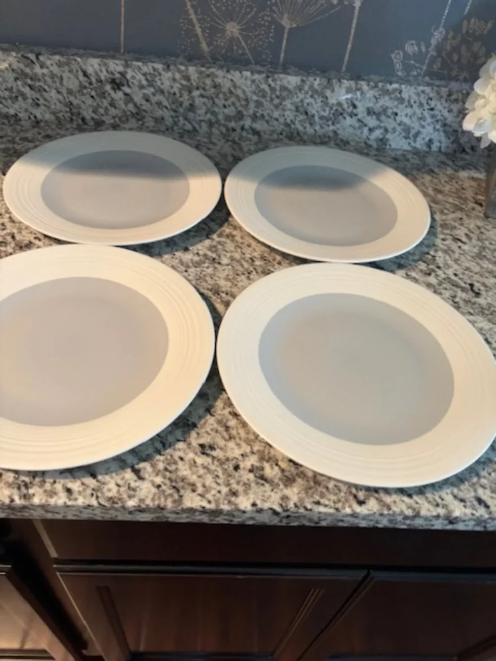 NEW Cream and blue-gray stoneware dinner plates from Target Home - SALE!